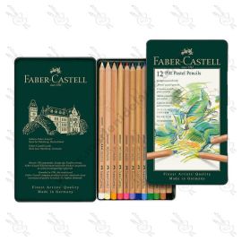 ESTUCHE DE 12 LAPICES FABER CASTELL PASTEL PITT 