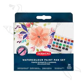 SET DE ACUARELA DERWENT X24 TONOS BÁSICOS + WATERBRUSH
