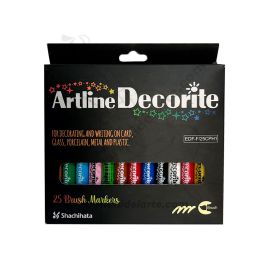 MARCADOR ARTLINE DECORITE PUNTA PINCEL  X25