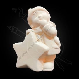 BIZCOCHO DE CERAMICA NIÑO CON ESTRELLA 02