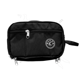CARTUCHERA COLOR NEGRO 3 COMPARTIMIENTOS