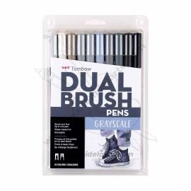 MARCADORES ESCALA DE GRISES TOMBOW X10