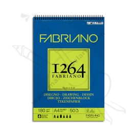 BLOCK FABRIANO 1264 DIBUJO ANILLADO 180GRS A4