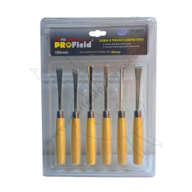 SET DE 6 GUBIAS PARA MADERA PROFIELD