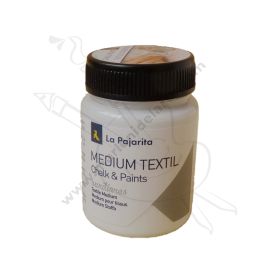 BARNIZ AL AGUA MEDIUM TEXTIL LA PAJARITA POTE 75 ML
