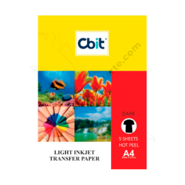 PAPEL TRANSFER A4 CBIT PARA IMPRESORA DARK