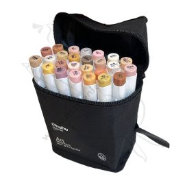 MARCADORES OHUHU 24 UND TONOS PIEL PUNTA PINCEL Y BISELADA + BLENDER